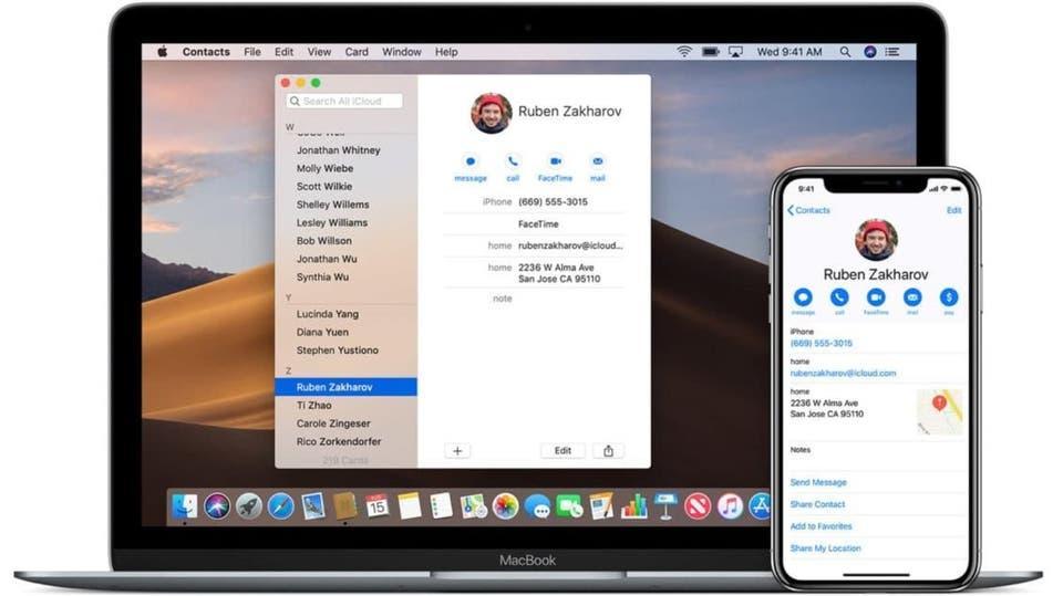مزامنة الملاحظات بين آيفون وماك