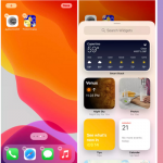 ضافة الأدوات بنظام تشغيل iOS 14