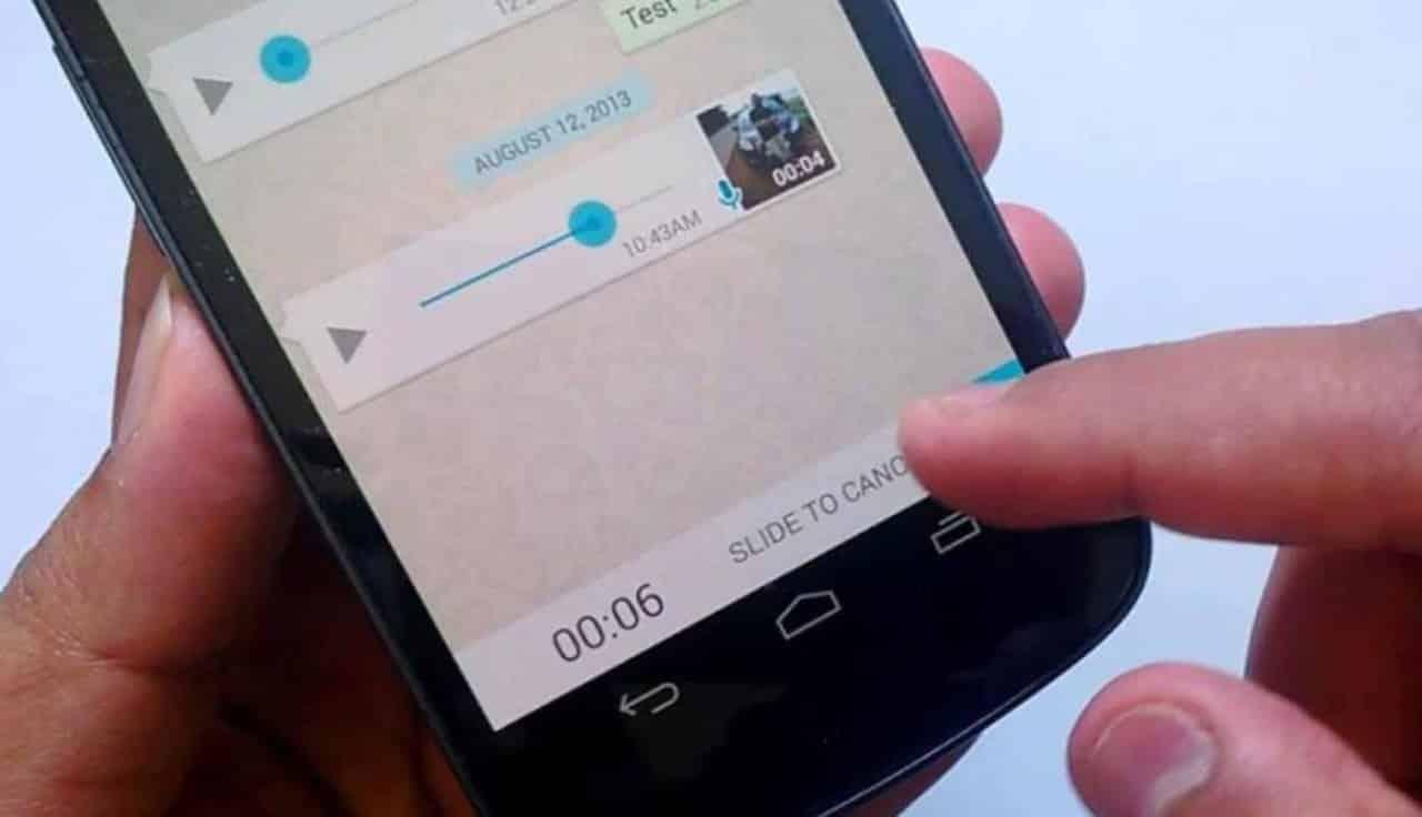 معاينة رسائل واتساب الصوتية